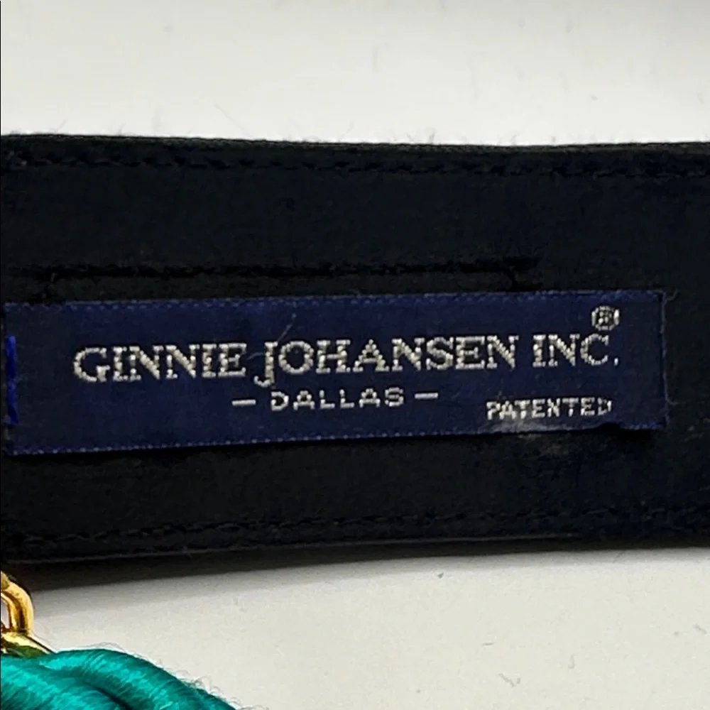 Ginnie Johansen Inc. vintage braided rope statement belt with gold-tone chain